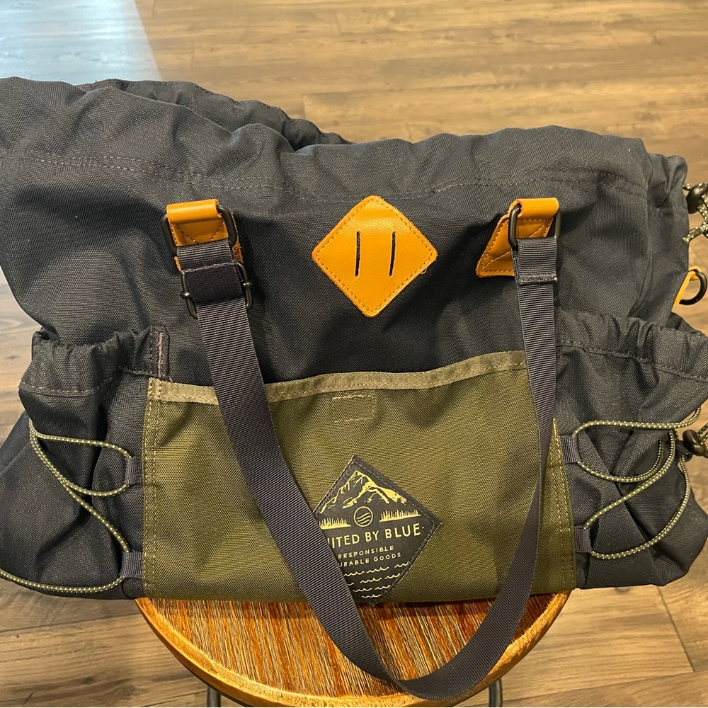 united by blue navy duffle